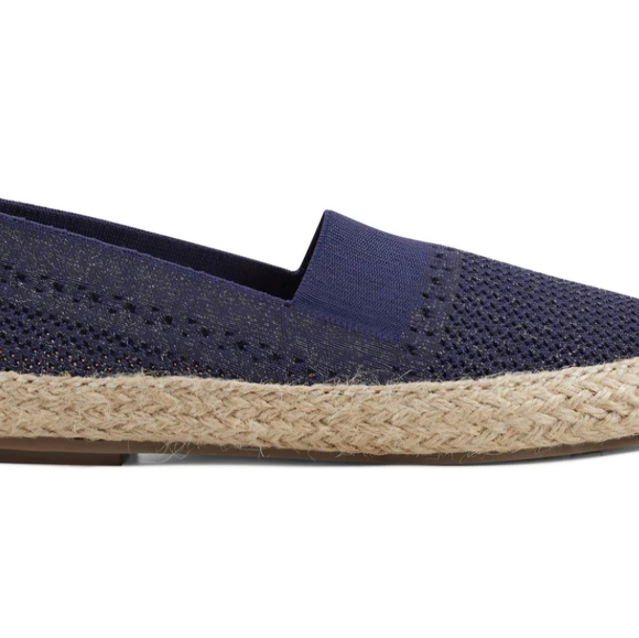 Easy Spirit Hassie Slip On Casual Espadrilles Navy shimmer 8.5 - Picture 16 of 16